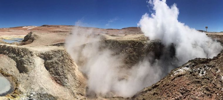 Photo of the week … Geysers at 5000m
